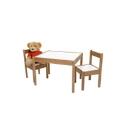 Baby Weavers Table & 2 Chairs - Mocha / White