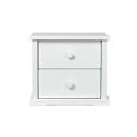 Boori 2 Drawer Bedside Table Solid White