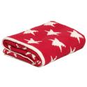 John Lewis Knitted Star Pram Blanket, Red