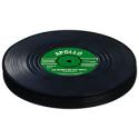 Retro Vinyl Coasters, Pack of 6 