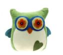 owl doorstop green