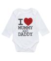 I Love Mummy & Daddy Baby Grow