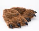 Grizzly bear claw slippers