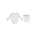 Nursery Time Long Sleeve Bodysuits White Newborn