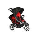 Phil & Teds Explorer- The New & Improved Sport Buggy- Including Double Kit - Black/Red