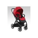 Babystyle Oyster Stroller -  Smooth Black Including Tomato Colour Pack
