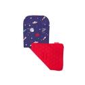 Maclaren Reversible Seat Liner - Outer Space - Mazzerine Blue/Scarlet