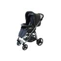 Bebecar Prive Pushchair - Black Chassis Pewter Seat Unit P175