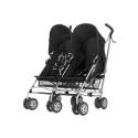 OBaby Apollo Scribble Twin Pushchair - Black