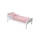 Baby Weavers Country Toddler Bed - White - Complete With Sweet Dreams Mattress and Pink Bedding Set