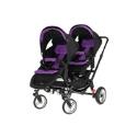 OBaby Zoom Tandem Pushchair - Black/Purple - Black Chassis