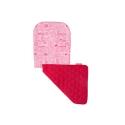 Maclaren Reversible Seat Liner - Birdcage - Sachet Pink/Persian Red