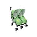 Baby Weavers You & Me Twin Pushchair - Owl & Pussy Cat - Green