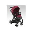 Babystyle Oyster Stroller -  Smooth Black Including Claret Colour Pack