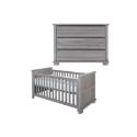 Kidsmill Malmo - Smoked Grey - Cotbed & Chest