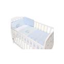 Baby Weavers Quilt & Bumper Set - Blue Camper Van - Cot Bed/Toddler Bed Size