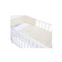 Baby Weavers Cot Quilt & Bumper Set - Cream Teddy
