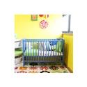 Interiors Collection by Kiddicare - Funky Blue Cot Including Pack 55