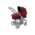 Babystyle Oyster Carrycot - Smooth Black Including Claret Colour Pack