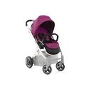 Babystyle Oyster Stroller Smooth Black with Silver Chassis - Including Grape Colour Pack