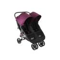 Baby Jogger Sidewalk Double Pushchair - Black/Purple