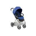 Babystyle Oyster Stroller With Silver Chassis Including Electric Blue Colour Pack