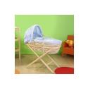 OBaby B Is For Bear Blue Moses Basket (Including Pack 30)
