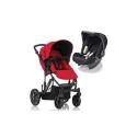 Britax B-Smart 4 Travel System - Chili Pepper - Including Pack 8
