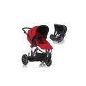 Britax B-Smart 3 Travel System - Chili Pepper - Including Pack 8