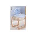OBaby B is for Bear Blue Moses Basket