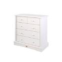 Boori Four Drawer Chest Solid White
