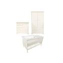 Baby Weavers Elaine White Collection Cotbed, Chest & Wardrobe