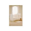 East Coast Country Cotbed White - including Goodnight Mattress 140x70