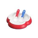 BabyBjorn Plate & Spoon Set Bright Red