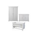 Kidsmill Louise De Phillippe White Roomset  - Cotbed, Chest & Wardrobe
