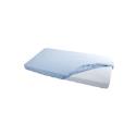 Clair De Lune Blue Interlock Cotton Fitted Cot Bed Sheets (Pack of 2)