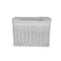 Large White Wicker Storage Basket 