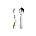 OXO Tot Green Fork & Spoon Set