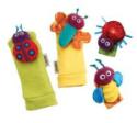 Lamaze Gardenbug Wrist Rattles and Foot Finders To