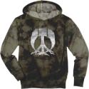 Gnarly Tie Dye Camo Pullover Hoodie Grey 