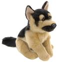 Toys R Us Plush 9 inch German Shepherd - Black and