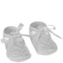 Nursery Time Christening Shoes White with Laces