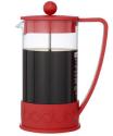Red single cafetiere