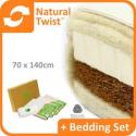 The Little Green Sheep Twist Natural Latex Cot Bed