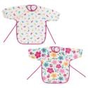 John Lewis Baby Happy Mix Terry Bibs, Pack of 2, P