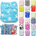 15 REUSABLE NAPPIES + 30 INSERTS