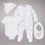 John Lewis Baby 4 Piece Elephant Set, White 