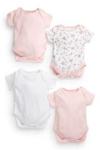 Pink Short Sleeve Bodies Four Pack (0mths-3yrs)