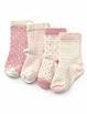 4 Pairs of Cotton Rich Assorted Baby Socks
