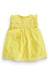 Yellow Lace Trim Jersey Dress (0-18mths)